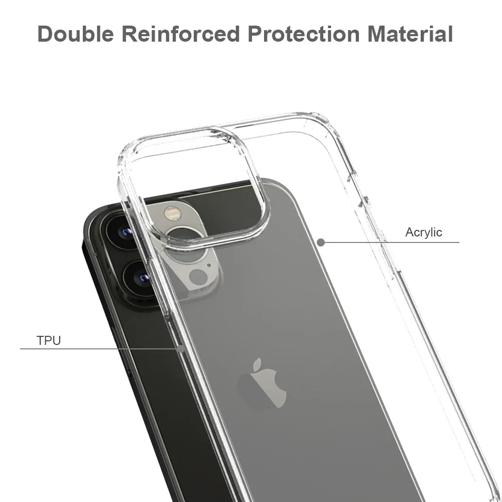 Armor-X Ahn Shockproof Protective Case For iPhone 13 Pro Max - Clear - Tashqila Armor-X Ahn Shockproof Protective Case For iPhone 13 Pro Max - Clear - Tashqila